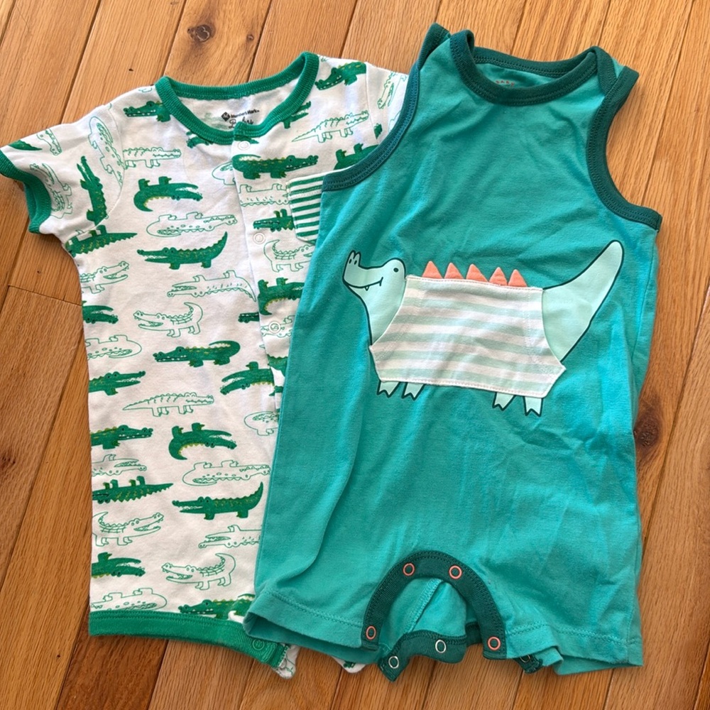 Alligator Rompers